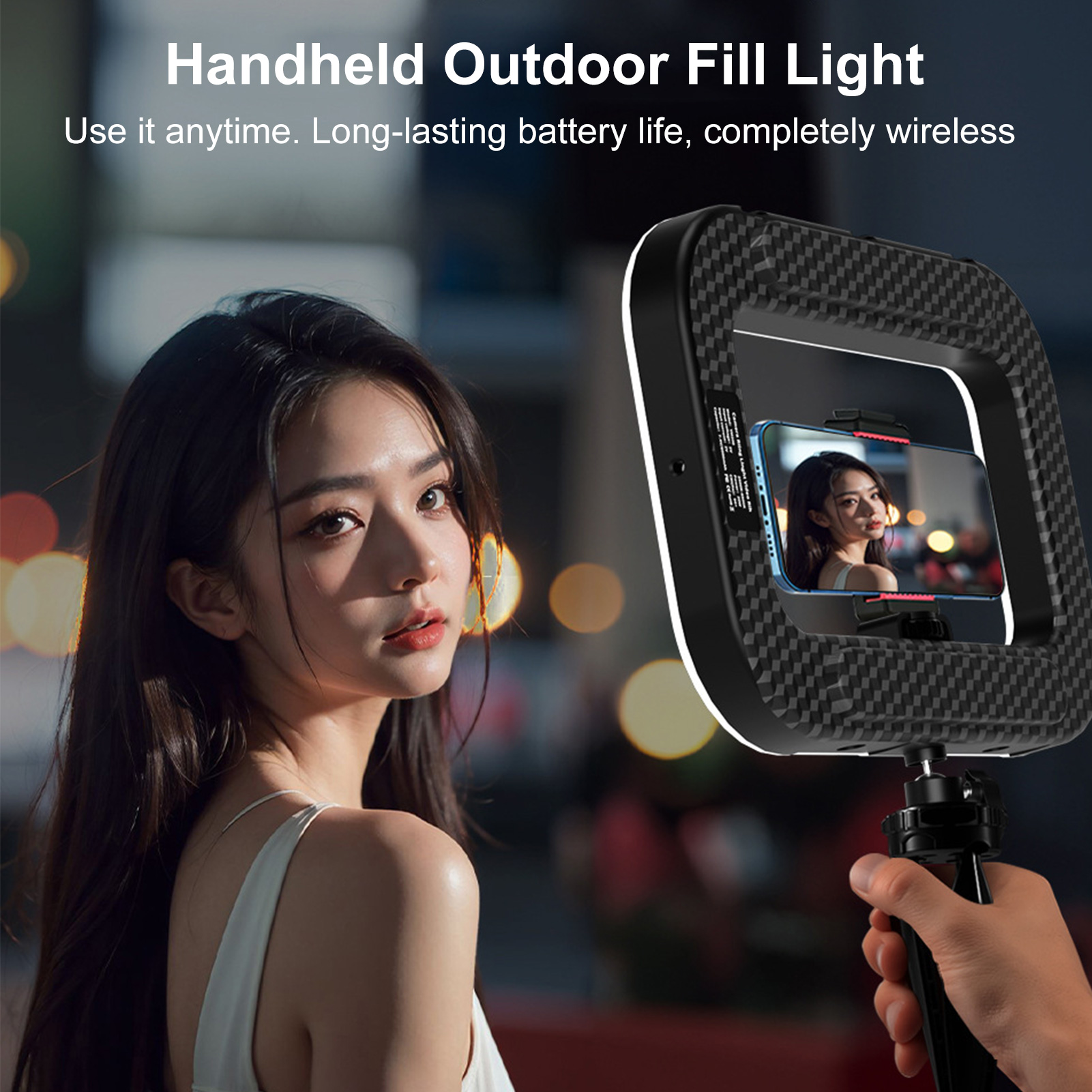 Photography Lighting Product - 충전식 휴대폰 라이트 핸드헬드 폰 스태빌라이저,