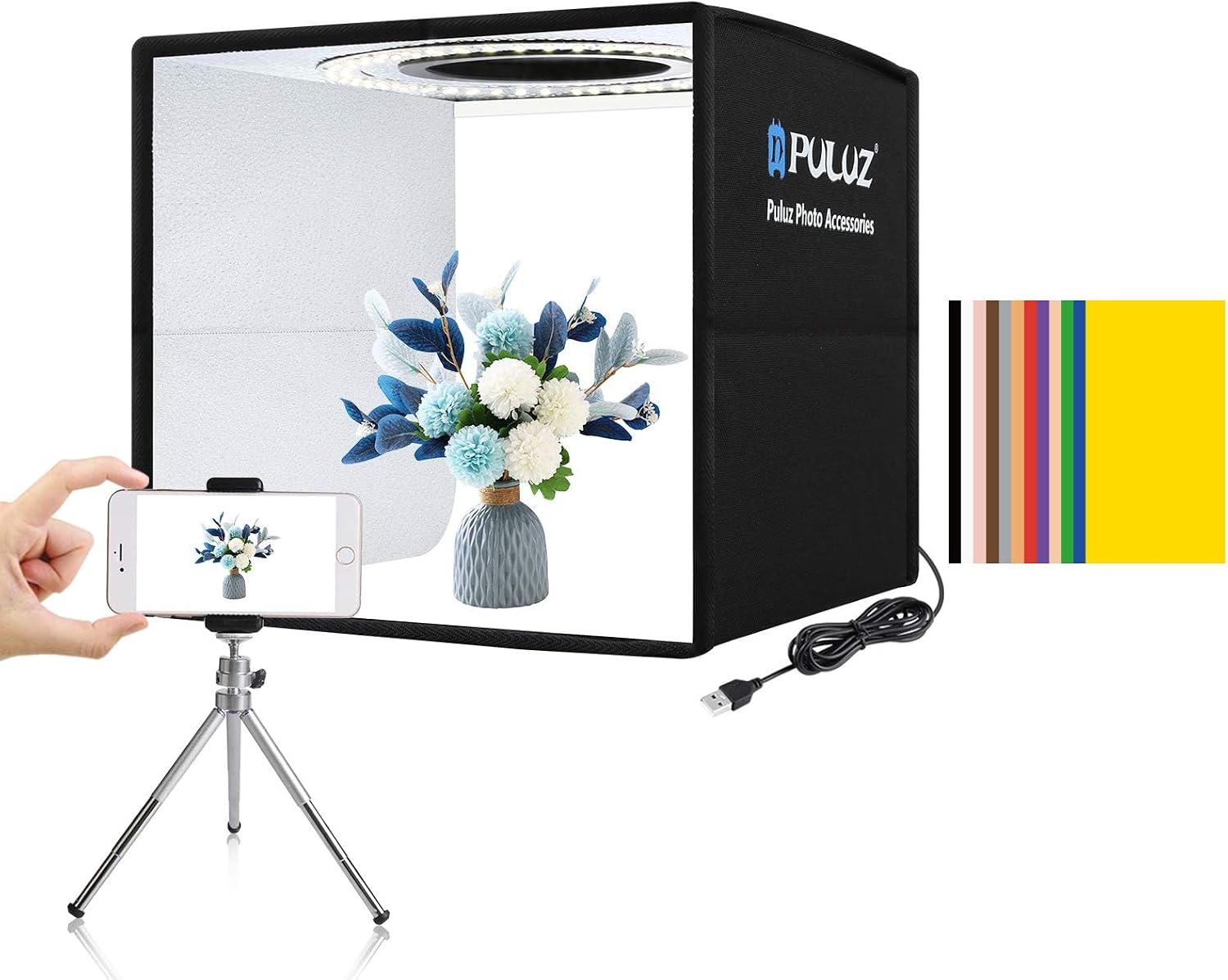 Photography Lighting Kit - 앱 제어 기능이 있는 RGB LED