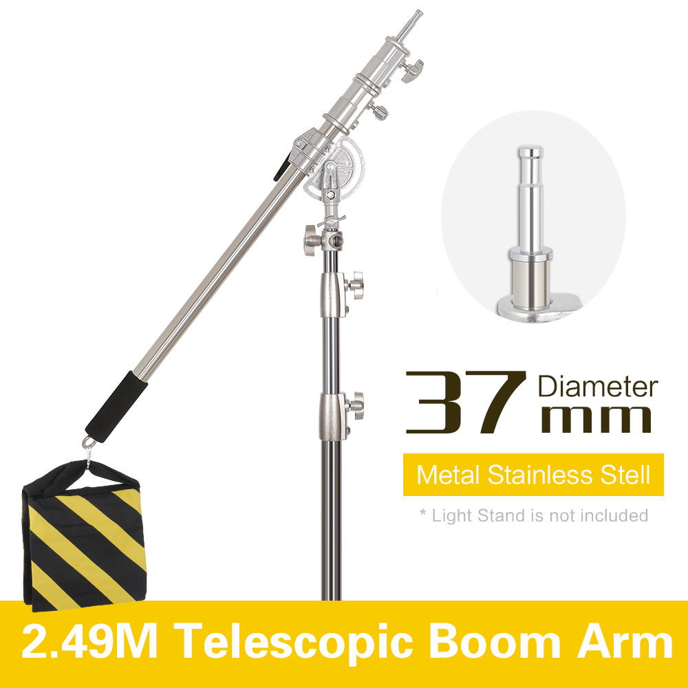 Photography Lighting Kit - 2.49M 길이 크로스 암 스테인레스 스틸