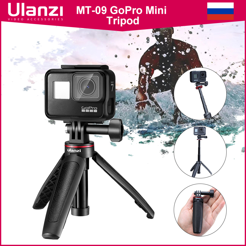 Gopro Action Camera Hero 12 Black - Ulanzi MT-09 확장 고프로 브이로그 삼각대