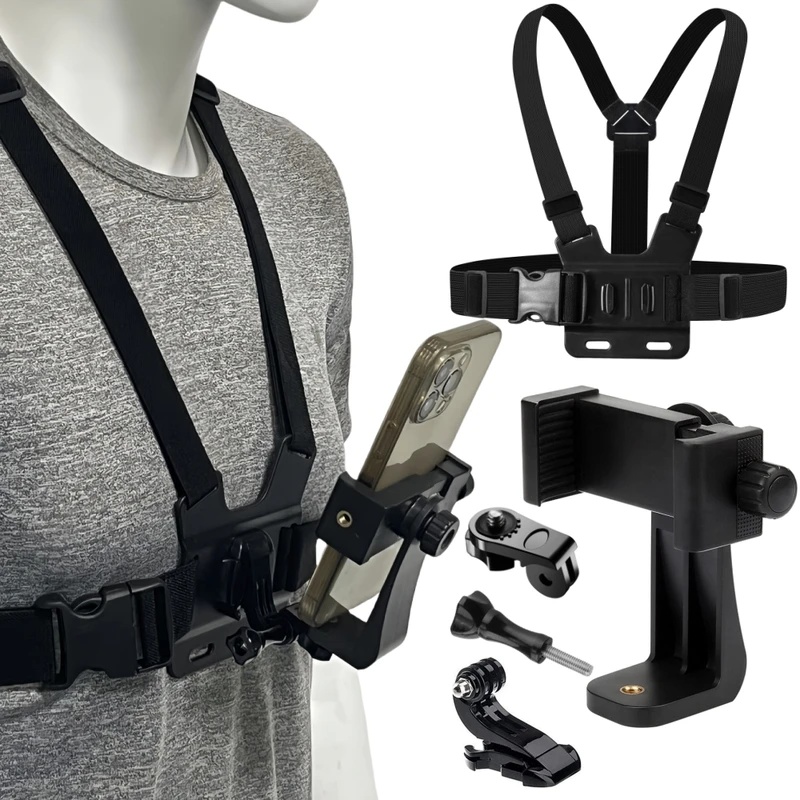 Gopro Action Camera Hero 12 Black - 아이폰 14 홀더용 휴대폰 가슴 스트랩