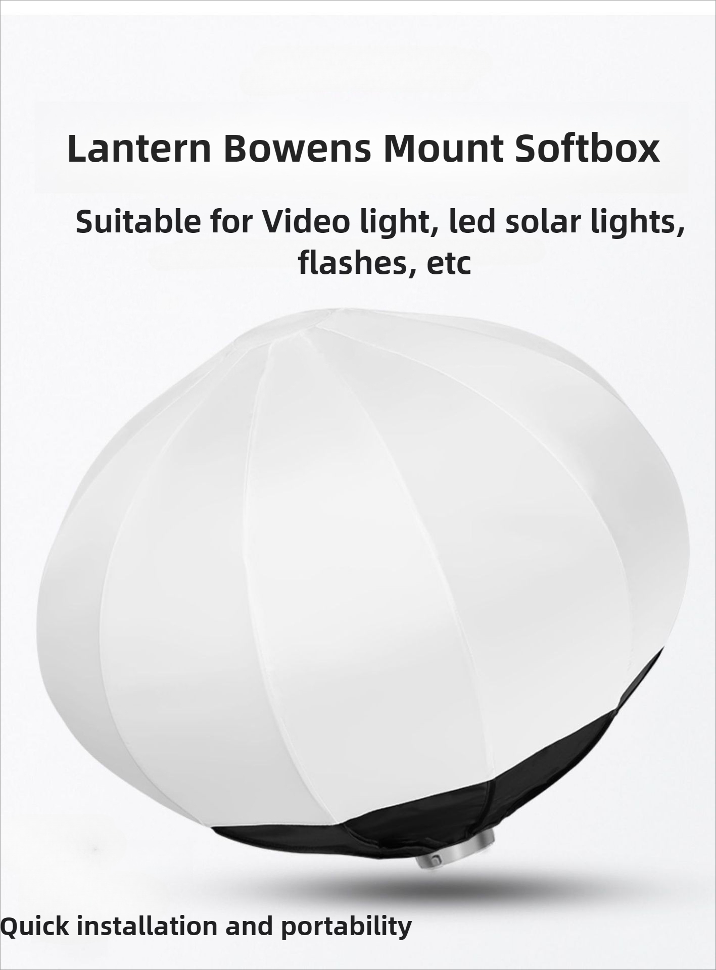 Globe Modifier Round - 글로브 랜턴 소프트박스 55cm 65cm 퀵