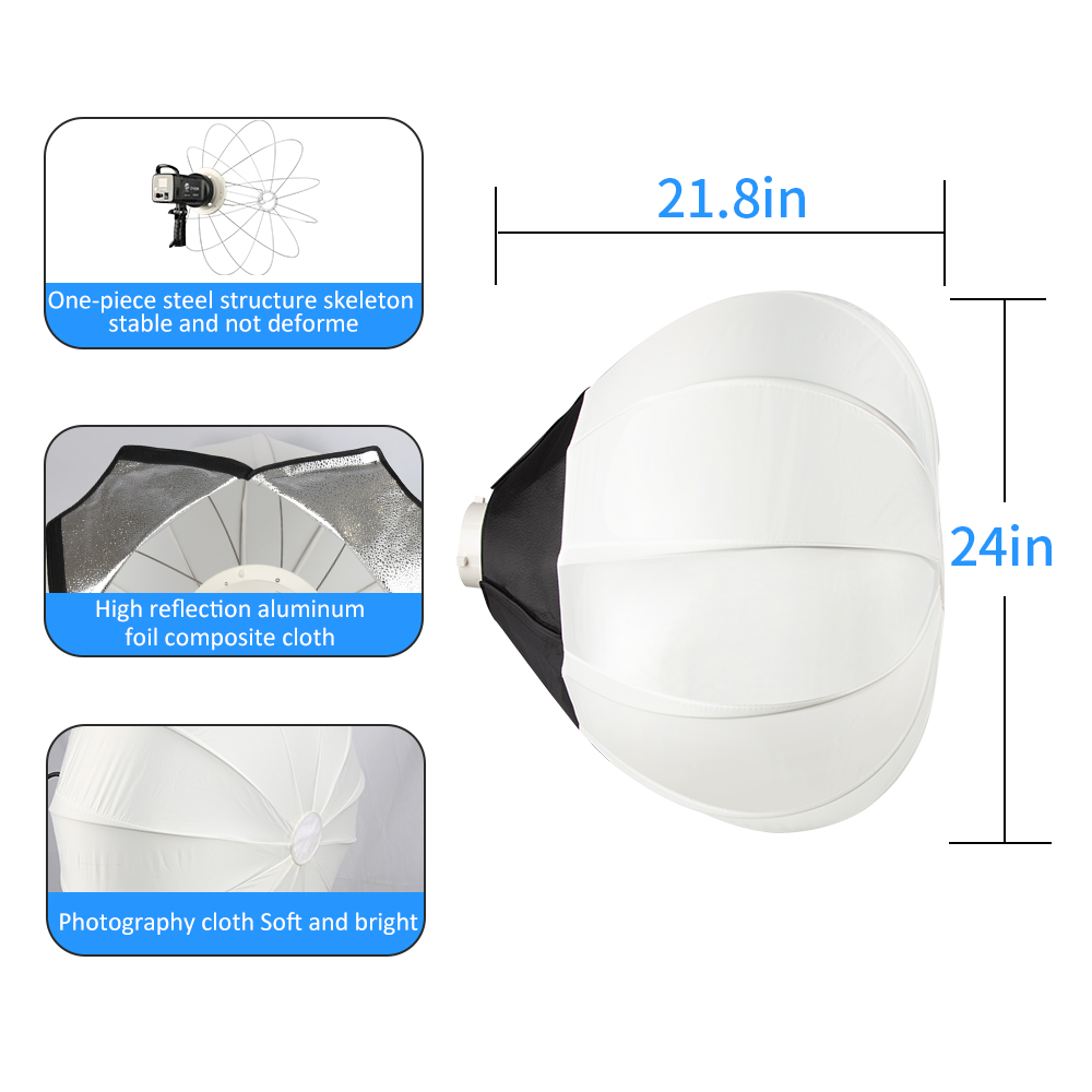 115W 조명 65cm 글로브 랜턴 소프트박스 보웬스  - Globe Modifier Round 리뷰 및 가격