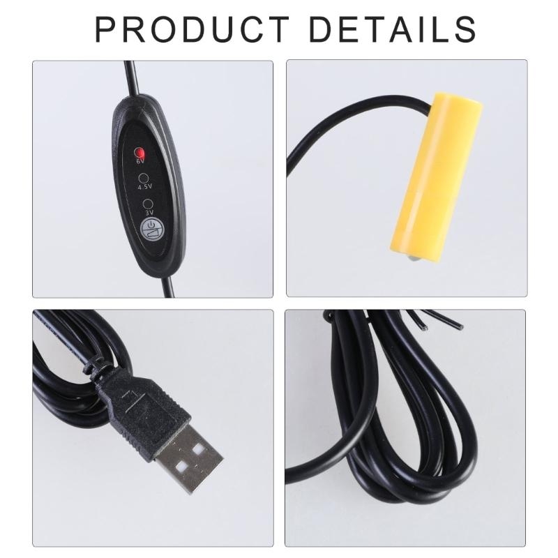 USB 3V 4.5V 6V 5W 조정 전압 LR6/AA - Photography Lighting Effects 리뷰 및 가격