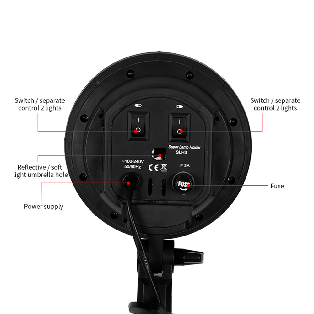사진 스튜디오용 소프트 박스 키트용 전구, E27 베이 - Photography Lighting Kit 리뷰 및 가격