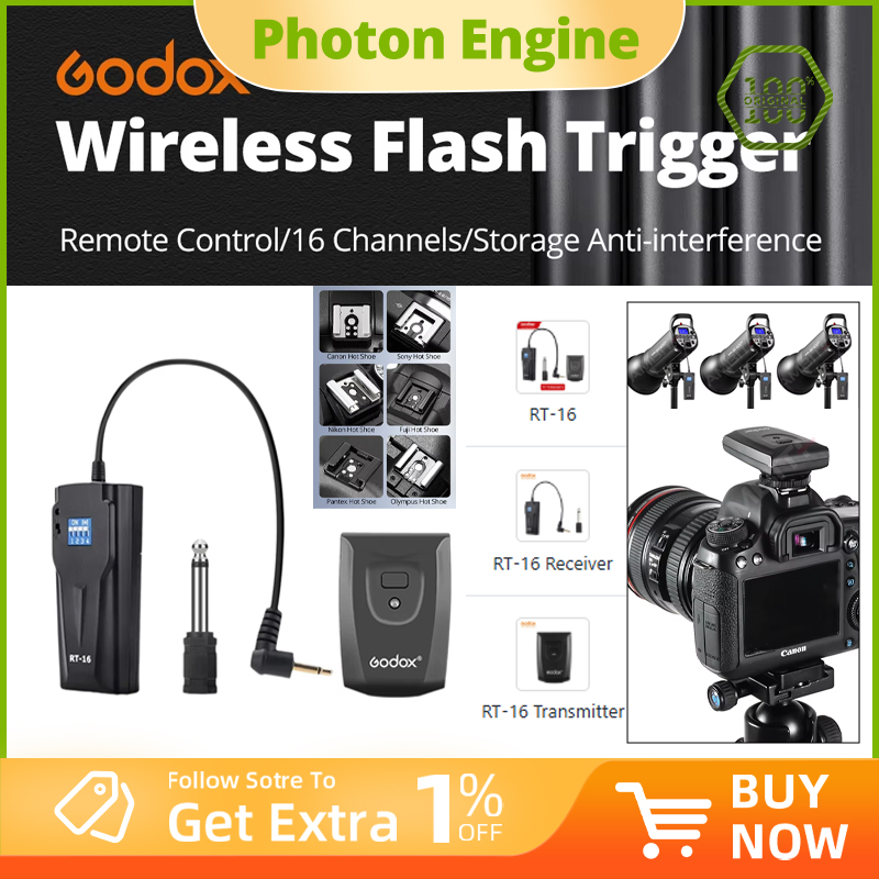 Godox RT-16 16채널 무선/라디오 스튜디오 플 - Trigger Receiver Set 리뷰 및 가격