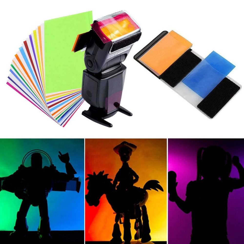 12색 카메라 플래시 젤 조명 필터 키트, 스피드라이트 - Photography Lighting Kit 리뷰 및 가격